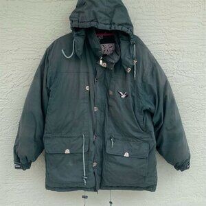 Vintage Triple F.A.T. Goose Men's Green Down Parka Jacket Size L